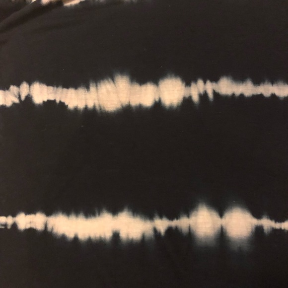 YF&B Black & Tan Tie Dye Tropical Stripe Swing Top Size Size XS - Picture 6 of 7